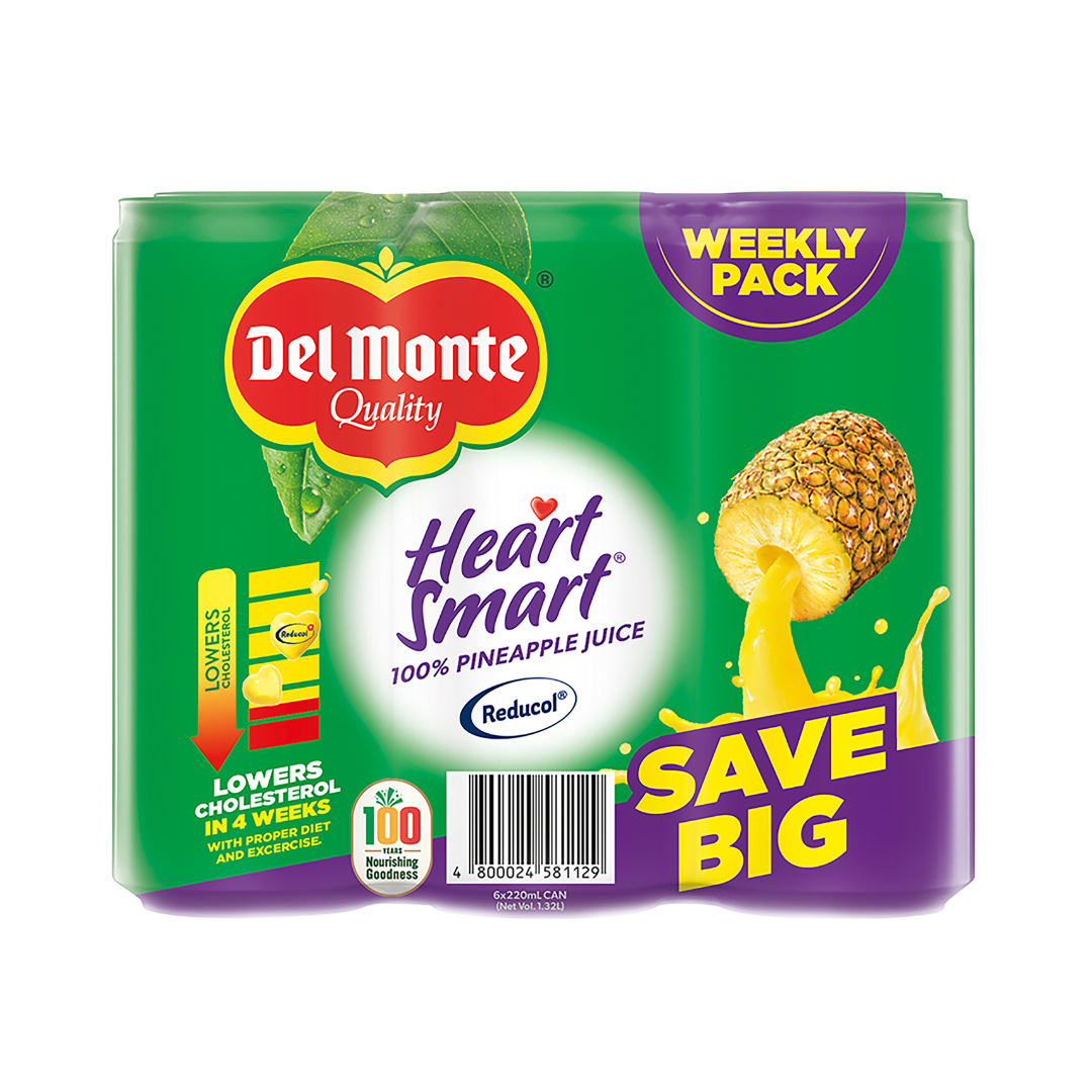 Del Monte 6-piece Heart Smart Pineapple Juice